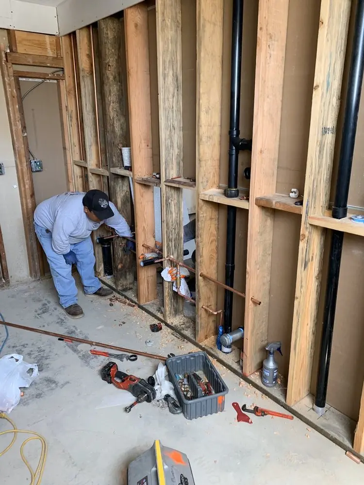 Commercial rough-in plumbing for Water Heater Replacement in High Street Neighborhood